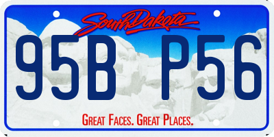 SD license plate 95BP56
