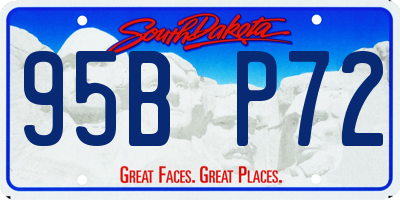 SD license plate 95BP72