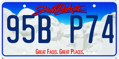 SD license plate 95BP74