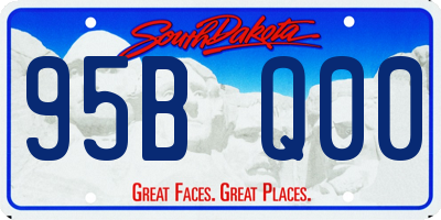 SD license plate 95BQ00