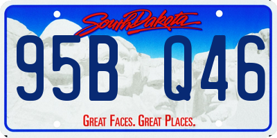 SD license plate 95BQ46