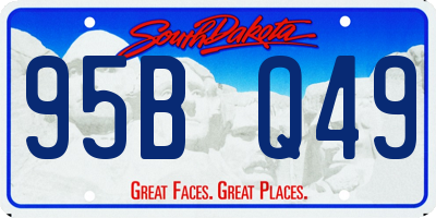 SD license plate 95BQ49