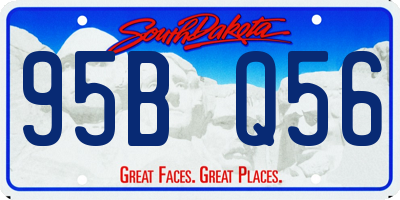 SD license plate 95BQ56