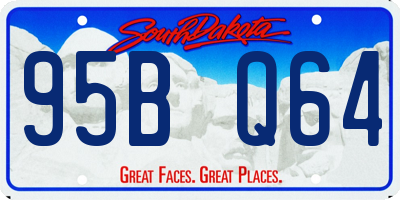 SD license plate 95BQ64