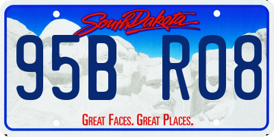 SD license plate 95BR08
