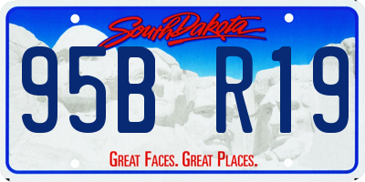 SD license plate 95BR19
