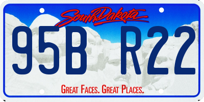 SD license plate 95BR22