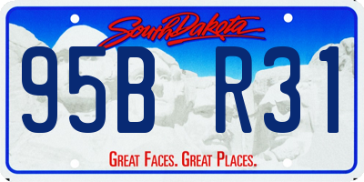 SD license plate 95BR31