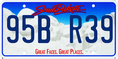 SD license plate 95BR39