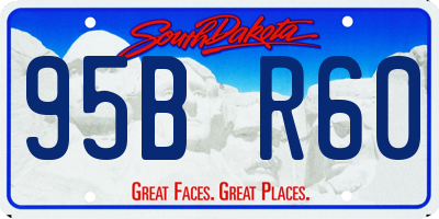 SD license plate 95BR60