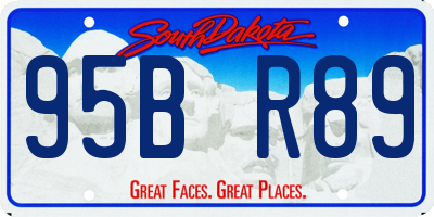 SD license plate 95BR89