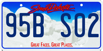 SD license plate 95BS02