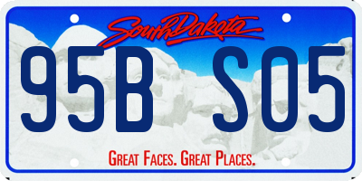 SD license plate 95BS05