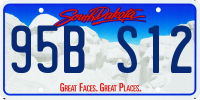 SD license plate 95BS12