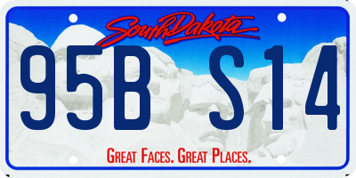 SD license plate 95BS14