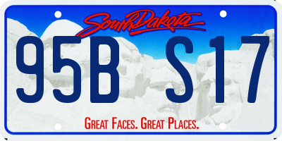SD license plate 95BS17