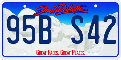 SD license plate 95BS42