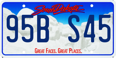 SD license plate 95BS45