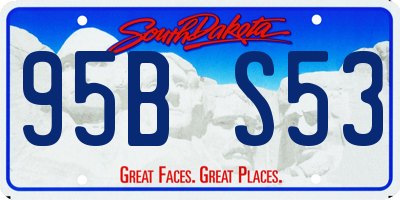 SD license plate 95BS53