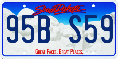 SD license plate 95BS59