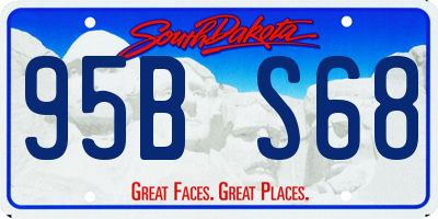 SD license plate 95BS68