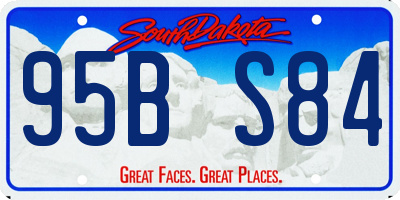 SD license plate 95BS84