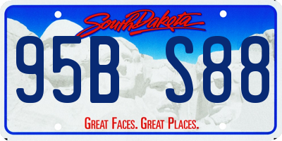 SD license plate 95BS88
