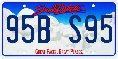 SD license plate 95BS95