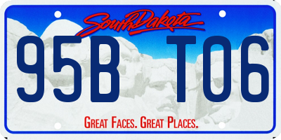 SD license plate 95BT06