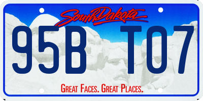 SD license plate 95BT07