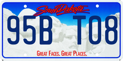SD license plate 95BT08