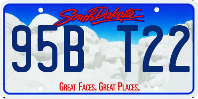 SD license plate 95BT22