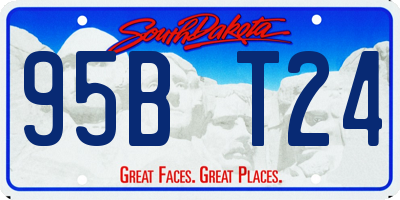 SD license plate 95BT24