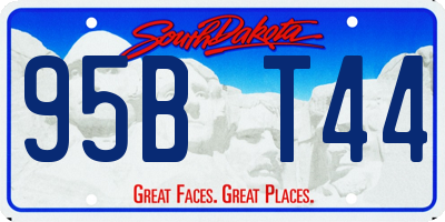 SD license plate 95BT44