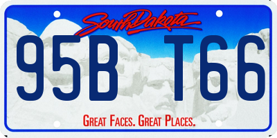 SD license plate 95BT66