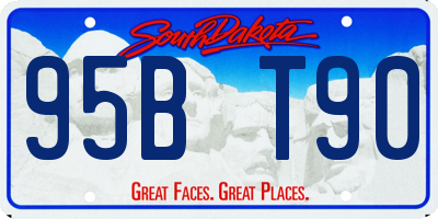 SD license plate 95BT90