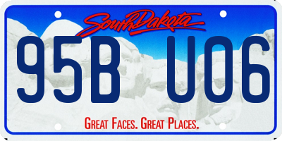 SD license plate 95BU06