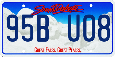 SD license plate 95BU08