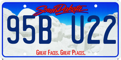 SD license plate 95BU22