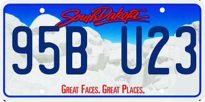 SD license plate 95BU23