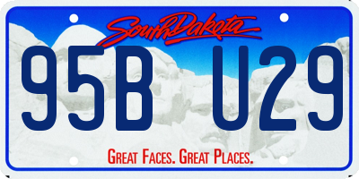 SD license plate 95BU29