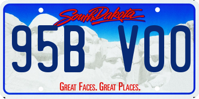 SD license plate 95BV00
