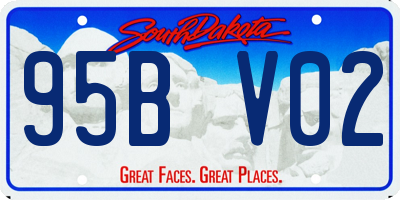 SD license plate 95BV02
