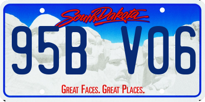 SD license plate 95BV06