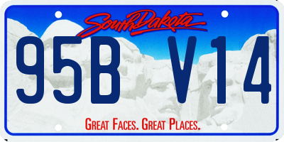 SD license plate 95BV14