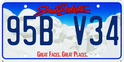 SD license plate 95BV34