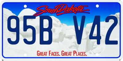 SD license plate 95BV42