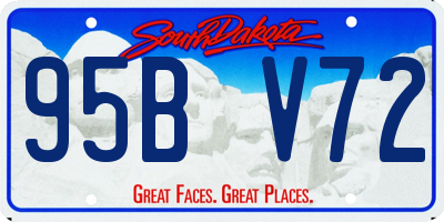 SD license plate 95BV72