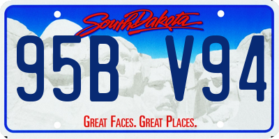 SD license plate 95BV94
