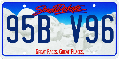 SD license plate 95BV96